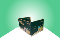 صواني Walmart Cardboard PDQ لبيع دقيق الذرة / الأطعمة ذات التصميم المكدس